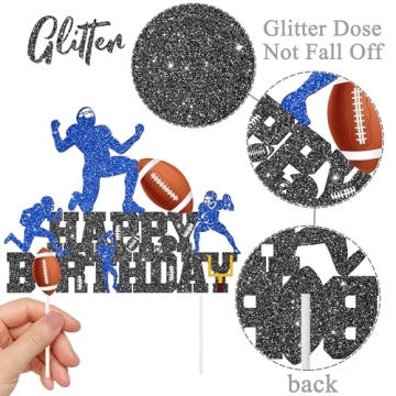 Football Birthday Cake Topper for Sport Themed Events