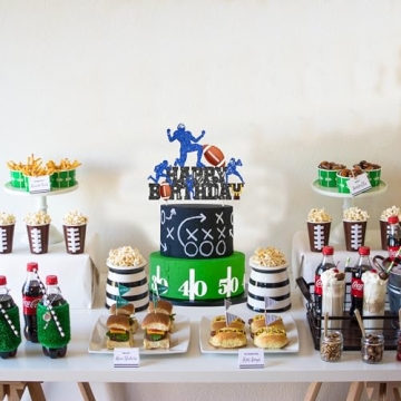 Football Birthday Cake Topper for Sport Themed Events
