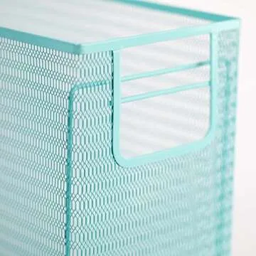 Blu Monaco 5 Piece Aqua Desk Organizer Set for Office