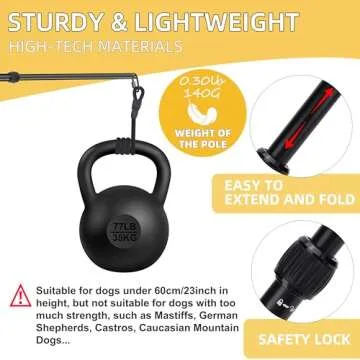 KOXXUD Flirt Pole Dogs for Energetic Play and Exercise