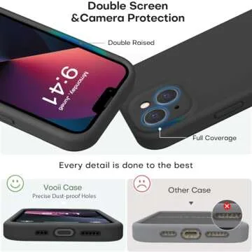 Vooii iPhone 13 Case, Liquid Silicone Upgrade for Ultimate Protection