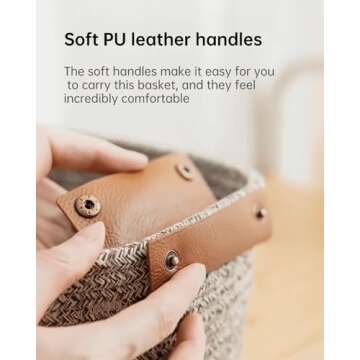 Charming Medium Cotton Woven Basket for Gifts & Everyday Use