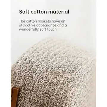Stylish Cotton Woven Basket for Baby & Pets Storage