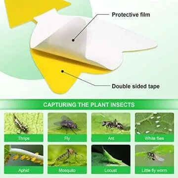 Yellow Sticky Traps for Pest Control | 40 Pcs 5 Shapes