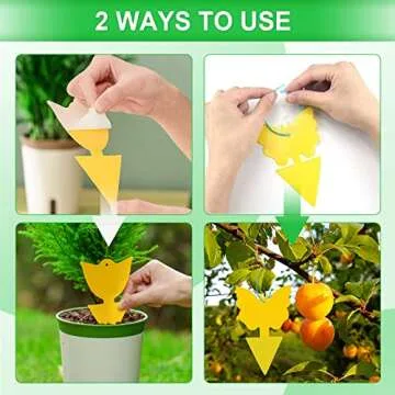 Yellow Sticky Traps for Pest Control | 40 Pcs 5 Shapes