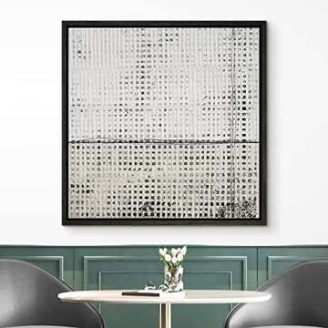 IDEA4WALL Framed Canvas Print Wall Art - Abstract Shapes & Colors