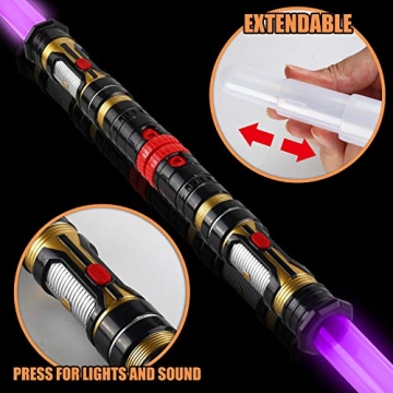 2-in-1 Light Up Sword Sabers - Perfect for Kids Fun