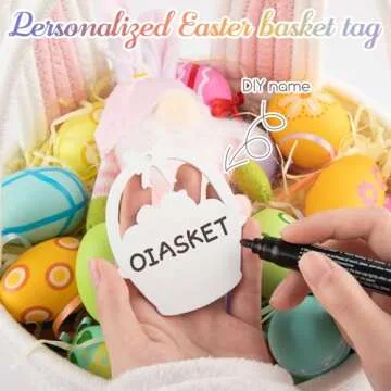 Personalized Easter Basket for Toddlers - Cute Bunny Design