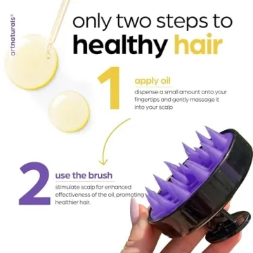 ArtNaturals Rosemary Castor Hair Oil + Massager Set 4 oz