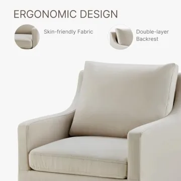 KISLOT Upholstered Dining Chair with Casters