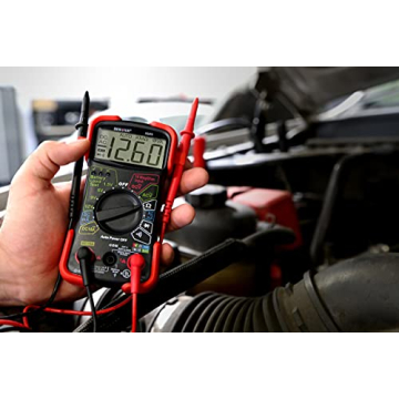 INNOVA 3320 Auto-Ranging Digital Multimeter, Red & Black