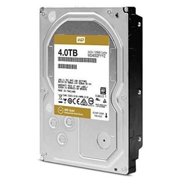 WD Gold 4TB Enterprise Class Hard Disk Drive - 7200 RPM Class SATA 6 Gb/s 128MB Cache 3.5 Inch - WD4002FYYZ