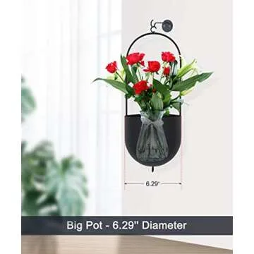 Big Size Ibigbean Metal Hanging Planters Set of 2