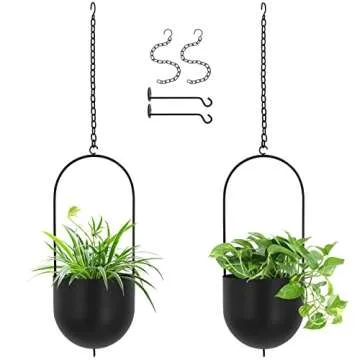 Big Size Ibigbean Metal Hanging Planters Set of 2