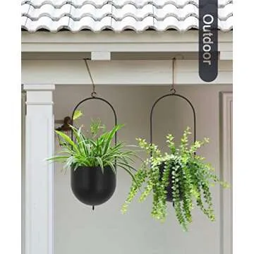 Big Size Ibigbean Metal Hanging Planters Set of 2
