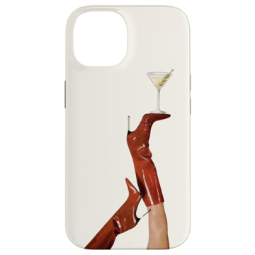 iPhone 14 Coastal Cowgirl Boots & Martini Phone Case