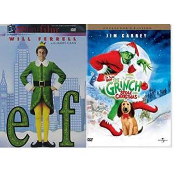 Elf & Dr. Seuss' How the Grinch Stole Christmas - Holiday Double Feature DVD Movie