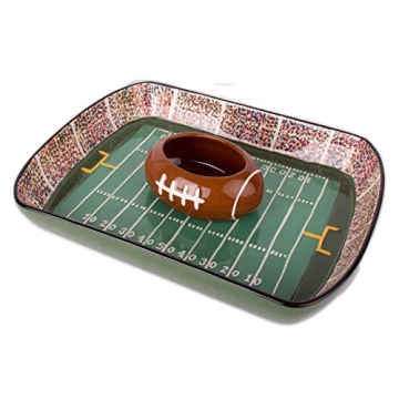 Football Stadium Chip and Dip Serving Set for Parties