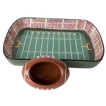 Football Stadium Chip and Dip Serving Set for Parties