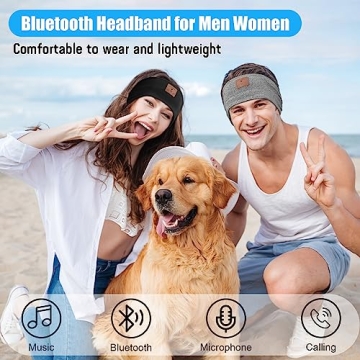 Bluetooth Headband Headphones for Sleep & Travel