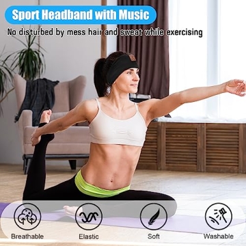 Bluetooth Headband Headphones for Sleep & Travel