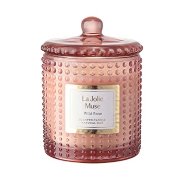 LA JOLIE MUSE Rose Noir & Oud Candle - Luxury Home Scent