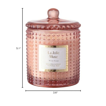 LA JOLIE MUSE Rose Noir & Oud Candle - Luxury Home Scent