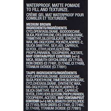 TIDILYS ABH DIPBROW Pomade Ebony - Waterproof Eyebrow Pomade for All-Day Brow Perfection