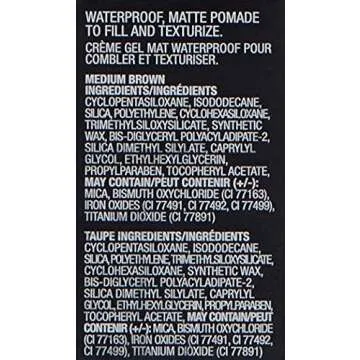 TIDILYS ABH DIPBROW Pomade Ebony - Waterproof Eyebrow Pomade for All-Day Brow Perfection