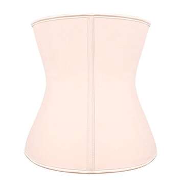 YIANNA Waist Trainer for Women Underbust Latex Sport Girdle Corsets Cincher Hourglass Body Shaper, (...