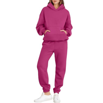 ANRABESS Women's Oversized Hoodie Jogger Sweatpants Lounge Set
