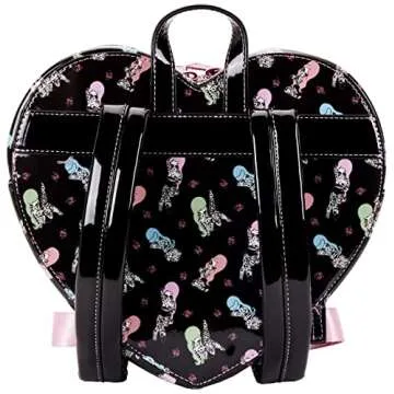 Loungefly Valfre Double Heart Mini Backpack for Trendy Use