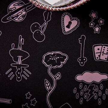 Loungefly Valfre Double Heart Mini Backpack for Trendy Use