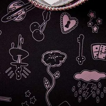 Loungefly Valfre Double Heart Mini Backpack for Trendy Use