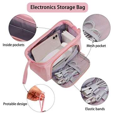 Unineovo Large Pencil Case Pouch for Girls, Cute Kids Pencil Box School Supplies, Big Capacity Zipper Pencil Pouch Organizer Bag, Back to School Gift for Kids Student Teen Women College Office(Pink)