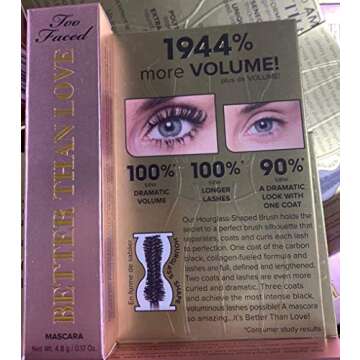 Too Faced Better Than Love Mascara Travel Size for Bold Lashes