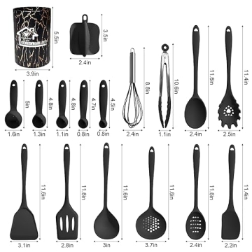 Silicone Cooking Utensils Set 18PCS for Easy Cooking