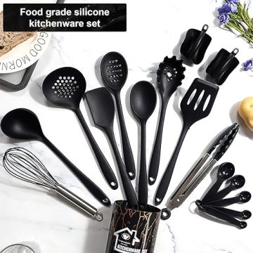Silicone Cooking Utensils Set 18PCS for Easy Cooking
