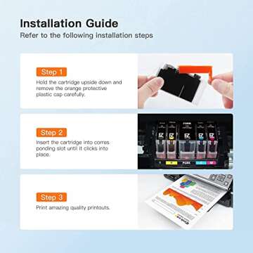 E-Z Ink Compatible Ink Cartridges Replacement for Canon 250 251 XL PGI-250XL CLI-251XL to use with PIXMA MX922 MX920 IX6820 MG5520 MG7520 IP8720 MG6620 MG6320 MG7120 (15 Pack)