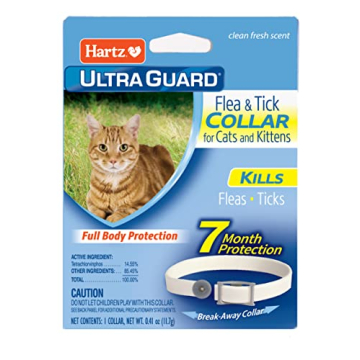 Hartz UltraGuard Flea & Tick Collar for Cats and Kittens, 7 Month Flea and Tick Protection and Preve...