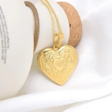 Paialco Heart Locket Pendant Necklace - Elegant Keepsake