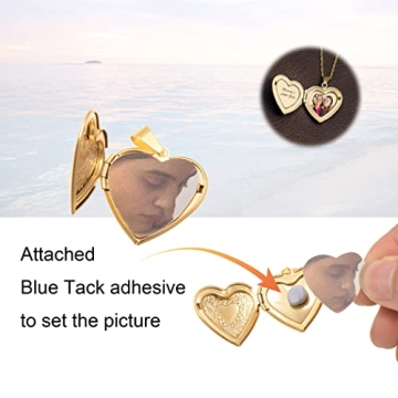 Paialco Heart Locket Pendant Necklace - Elegant Keepsake