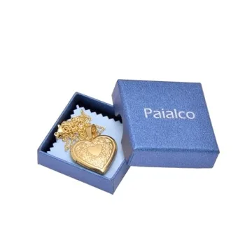 Paialco Heart Locket Pendant Necklace - Elegant Keepsake