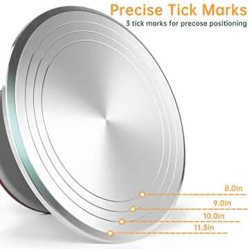 12 Inch Aluminum Revolving Cake Decorating Stand