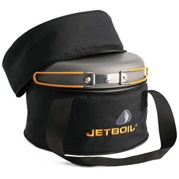 Jetboil Genesis Basecamp Backpacking and Camping Stove Cooking System with Camping Cookware