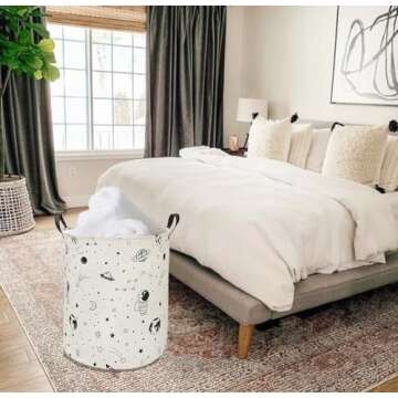 ACMUUNI Astronaut Baby Laundry Hamper with Handles