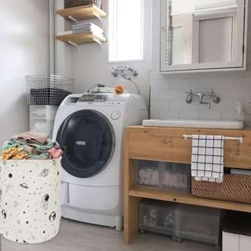 ACMUUNI Astronaut Baby Laundry Hamper with Handles