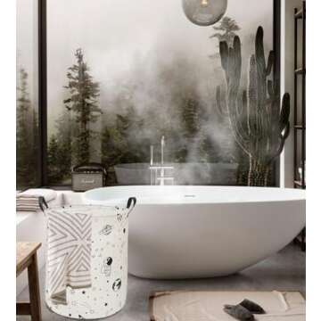 ACMUUNI Astronaut Baby Laundry Hamper with Handles