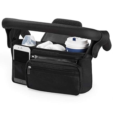 Momcozy Universal Stroller Organizer with Cup Holder and Wristlet
