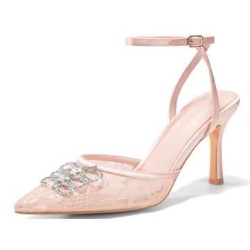 Coutgo Womens Rhinestone High Heels - Elegant Footwear for Every Occasion